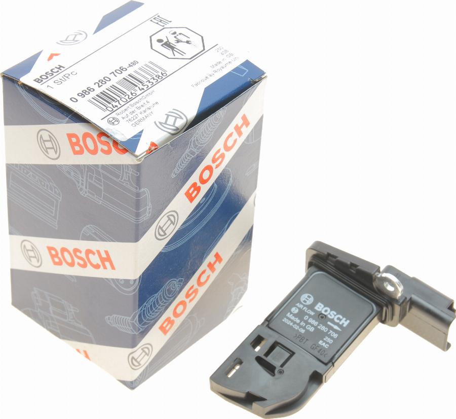 BOSCH 0 986 280 706 - Snímač množství protékajícího vzduchu www.parts5.com