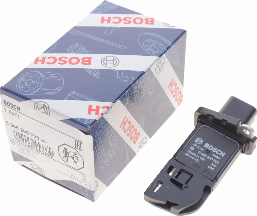 BOSCH 0 986 280 700 - Senzor debit aer www.parts5.com