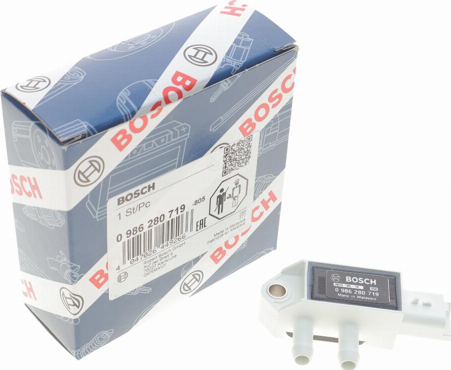 BOSCH 0 986 280 719 - Senzor, pritisk izpuha www.parts5.com