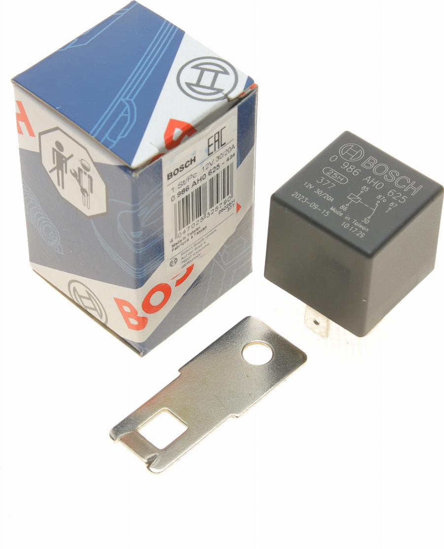 BOSCH 0 986 AH0 625 - Relé, corriente de trabajo www.parts5.com