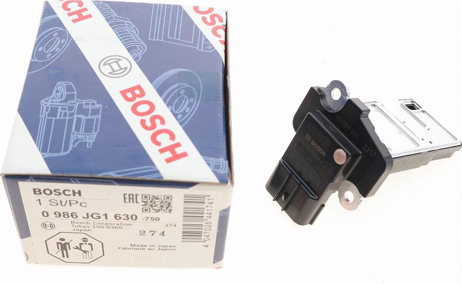 BOSCH 0 986 JG1 630 - Merač zapremine vazduha www.parts5.com