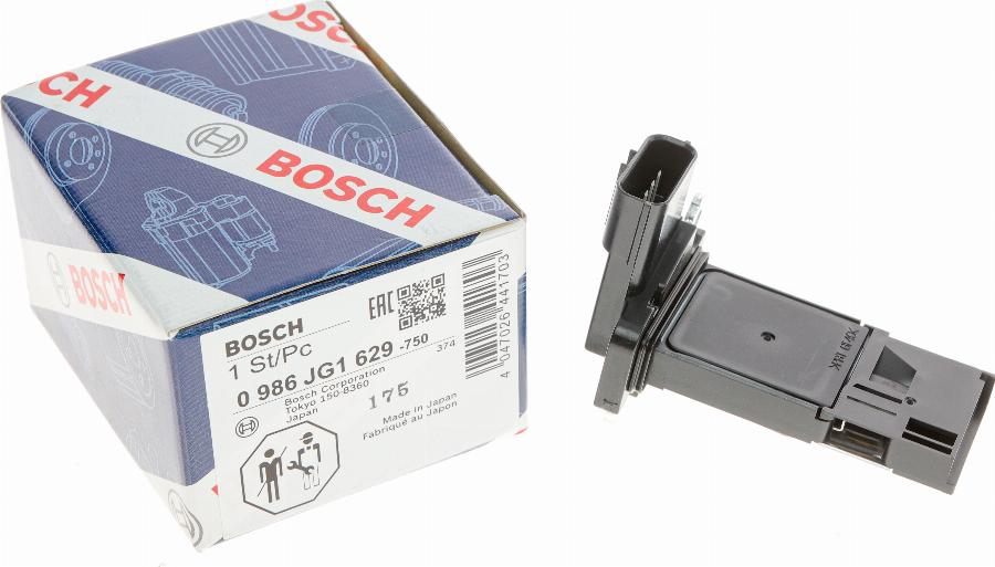 BOSCH 0 986 JG1 629 - Датчик потока, массы воздуха www.parts5.com