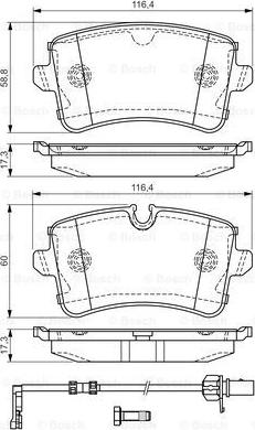 BOSCH 0 986 TB3 177 - Fékbetétkészlet, tárcsafék www.parts5.com