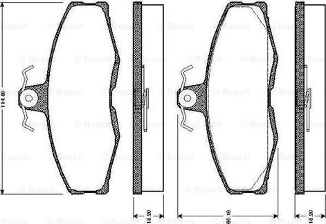 BOSCH 0 986 TB2 081 - Brake Pad Set, disc brake www.parts5.com