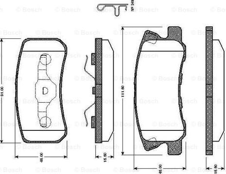 BOSCH 0 986 TB2 385 - Set placute frana,frana disc www.parts5.com