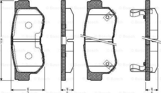 BOSCH 0 986 TB2 370 - Set placute frana,frana disc www.parts5.com