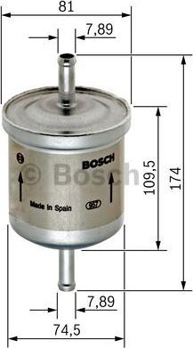 BOSCH 0 450 905 318 - Filtro combustible www.parts5.com