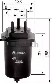 BOSCH 0 450 906 468 - Filtro combustible www.parts5.com