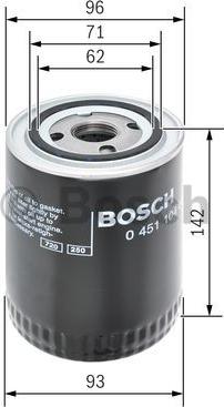 BOSCH 0 451 104 066 - Маслен филтър www.parts5.com