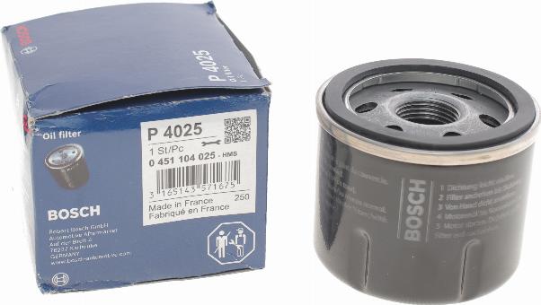 BOSCH 0 451 104 025 - Filtar za ulje www.parts5.com