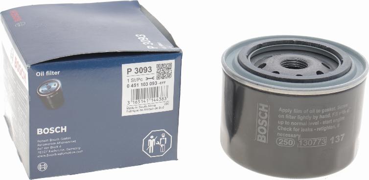 BOSCH 0 451 103 093 - Маслен филтър www.parts5.com