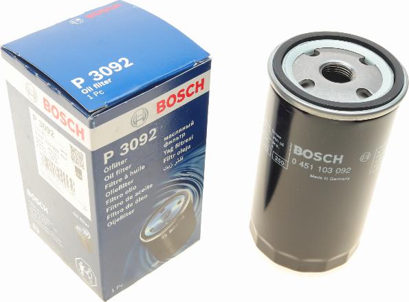 BOSCH 0 451 103 092 - Filtr oleju www.parts5.com