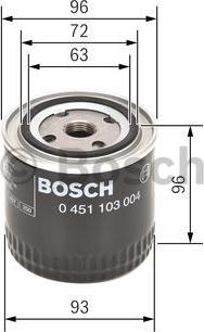 BOSCH 0 451 103 004 - Oil Filter parts5.com