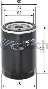 BOSCH 0 451 103 086 - Filtr oleju www.parts5.com