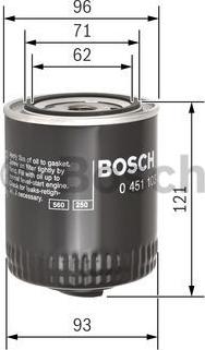 BOSCH 0 451 103 028 - Filtr oleju www.parts5.com