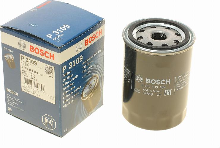 BOSCH 0 451 103 109 - Oil Filter parts5.com