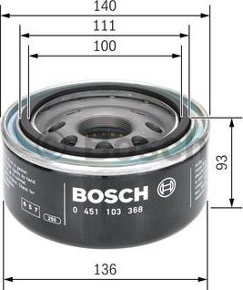 BOSCH 0 451 103 368 - Filtro de aceite www.parts5.com