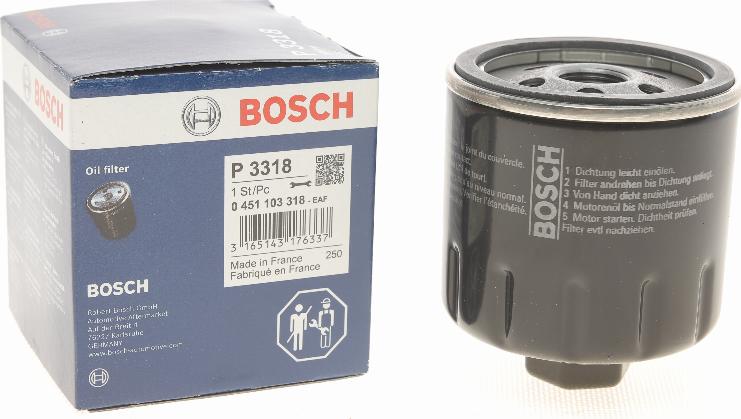 BOSCH 0 451 103 318 - Filtre à huile www.parts5.com