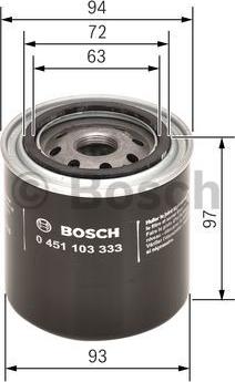 BOSCH 0 451 103 333 - Oil Filter www.parts5.com