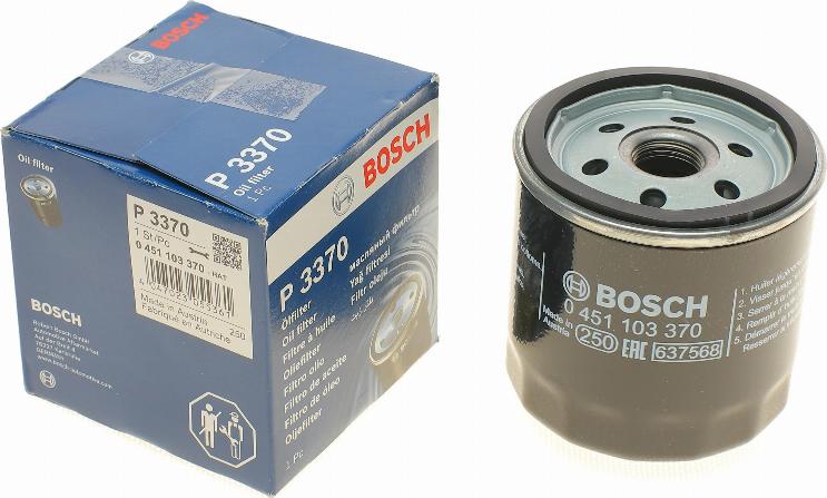 BOSCH 0 451 103 370 - Φίλτρο λαδιού www.parts5.com