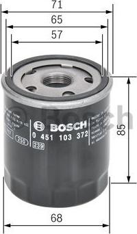 BOSCH 0 451 103 372 - Oil Filter www.parts5.com