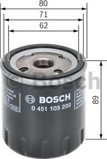 BOSCH 0 451 103 299 - Yağ filtresi www.parts5.com