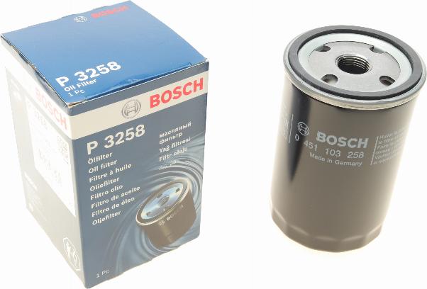 BOSCH 0 451 103 258 - Маслен филтър www.parts5.com