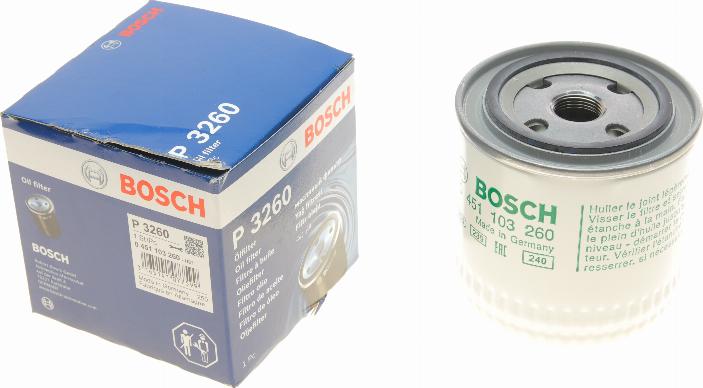 BOSCH 0 451 103 260 - Filtr oleju www.parts5.com