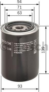 BOSCH 0 451 103 238 - Õlifilter www.parts5.com