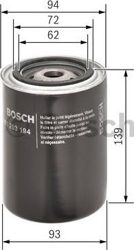 BOSCH 0 451 203 194 - Φίλτρο λαδιού www.parts5.com