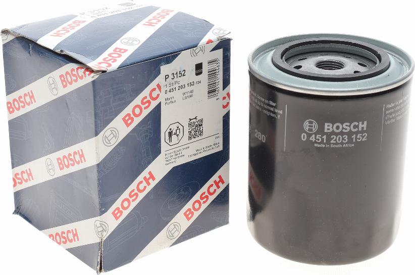 BOSCH 0 451 203 152 - Маслен филтър www.parts5.com