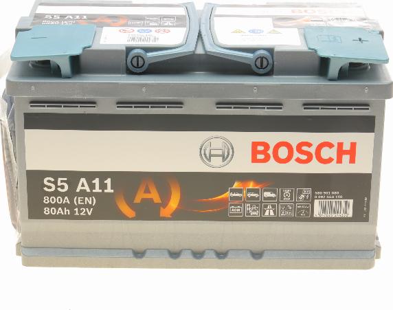 BOSCH 0 092 S5A 110 - Стартерная аккумуляторная батарея, АКБ www.parts5.com