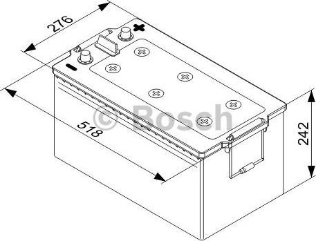 BOSCH 0 092 T50 800 - Batterie de démarrage www.parts5.com