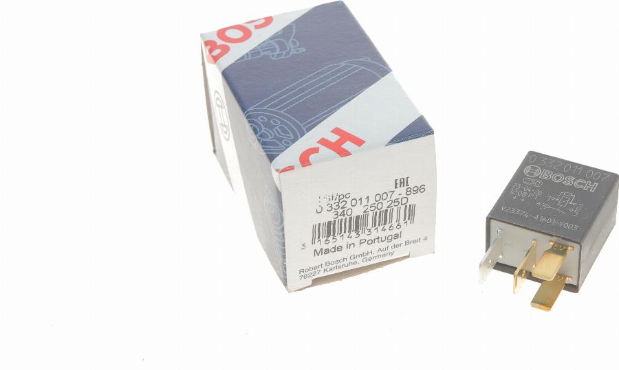 BOSCH 0 332 011 007 - Прерыватель указателей поворота www.parts5.com