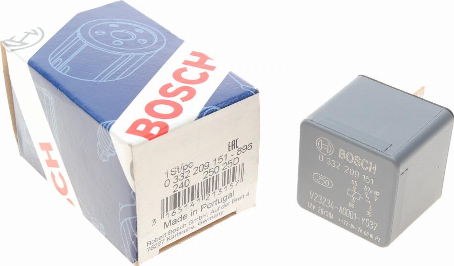 BOSCH 0 332 209 151 - Röle, çalışma akımı www.parts5.com