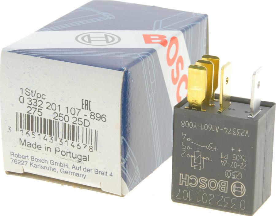 BOSCH 0 332 201 107 - Relé, sistema de precalentamiento www.parts5.com