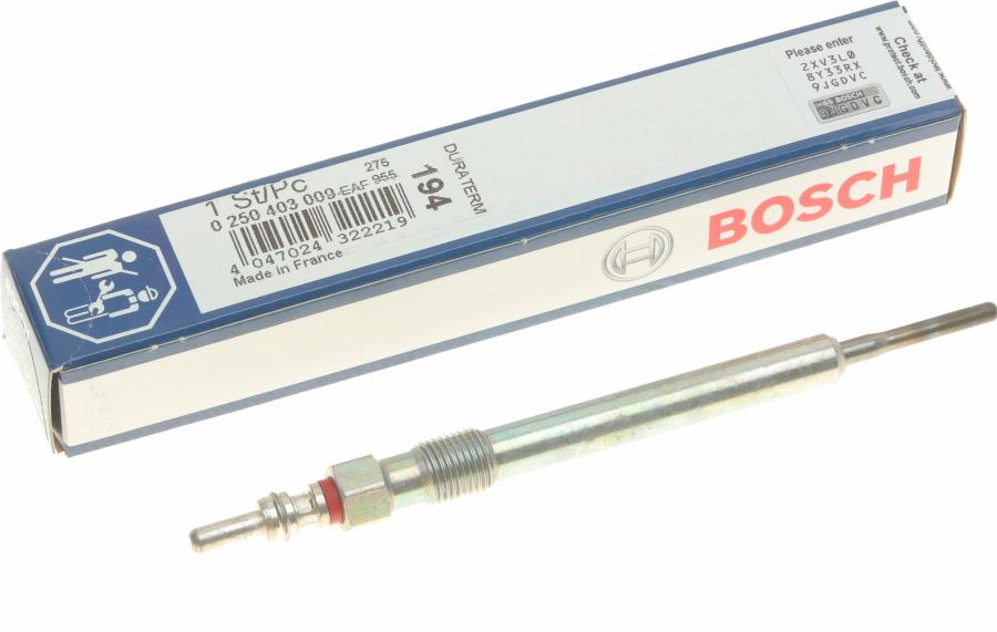 BOSCH 0 250 403 009 - Świeca żarowa www.parts5.com