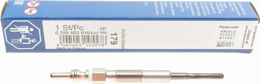 BOSCH 0 250 403 010 - Glow Plug www.parts5.com