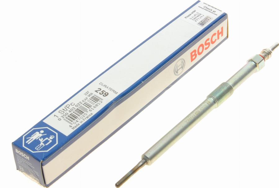 BOSCH 0 250 403 022 - Hõõgküünal www.parts5.com