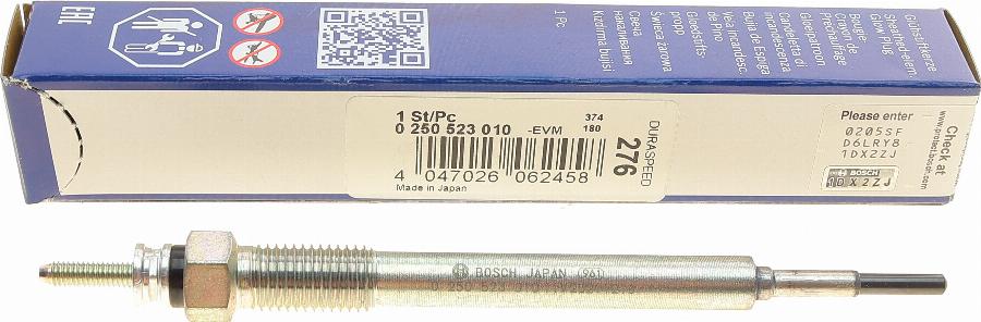 BOSCH 0 250 523 010 - Glow Plug www.parts5.com