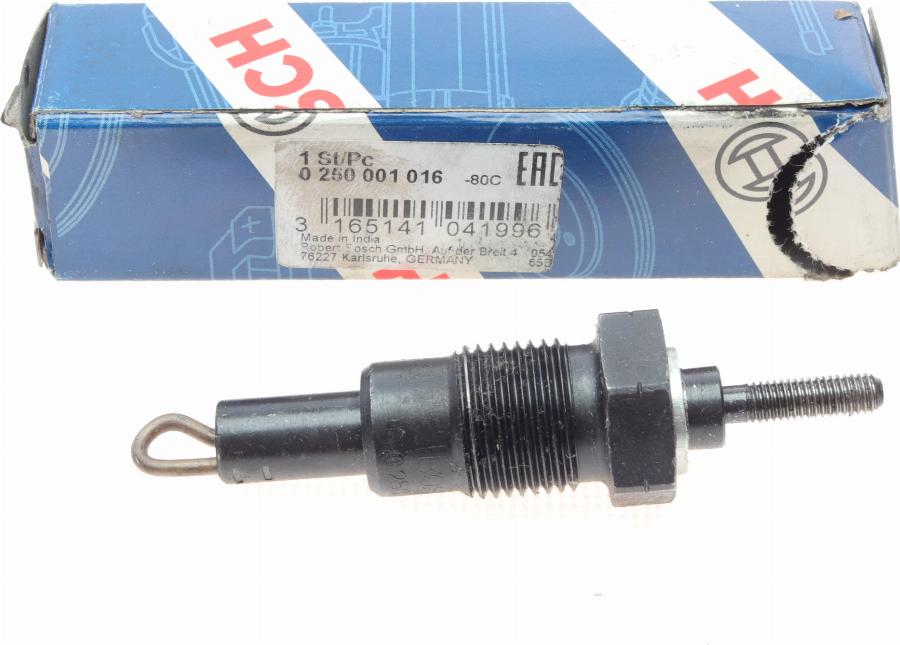 BOSCH 0 250 001 016 - Подгревна свещ www.parts5.com