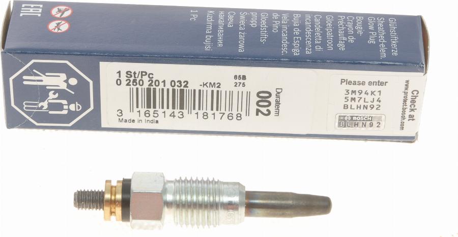 BOSCH 0 250 201 032 - Glow Plug www.parts5.com