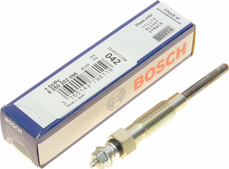 BOSCH 0 250 202 096 - Glow Plug www.parts5.com