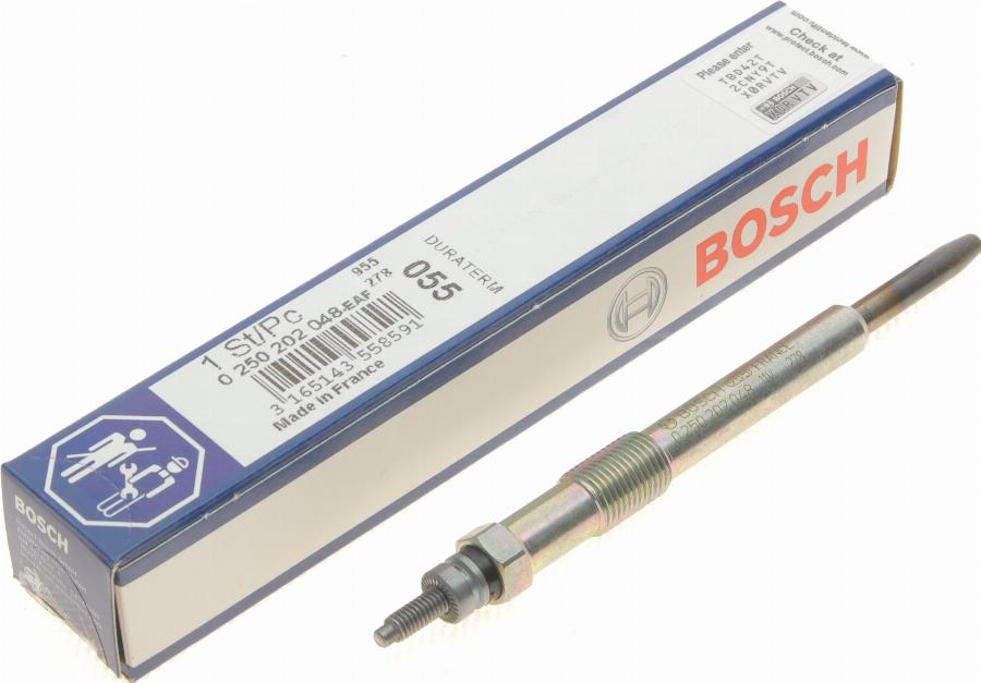 BOSCH 0 250 202 048 - Подгревна свещ www.parts5.com