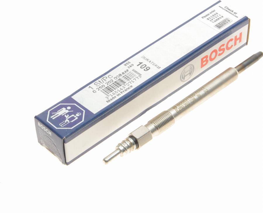 BOSCH 0 250 202 038 - Glow Plug www.parts5.com