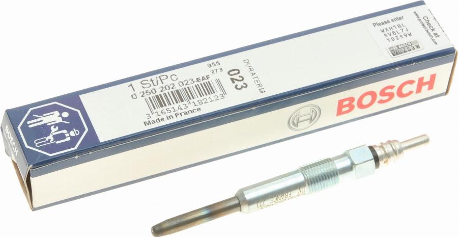 BOSCH 0 250 202 023 - Glow Plug parts5.com