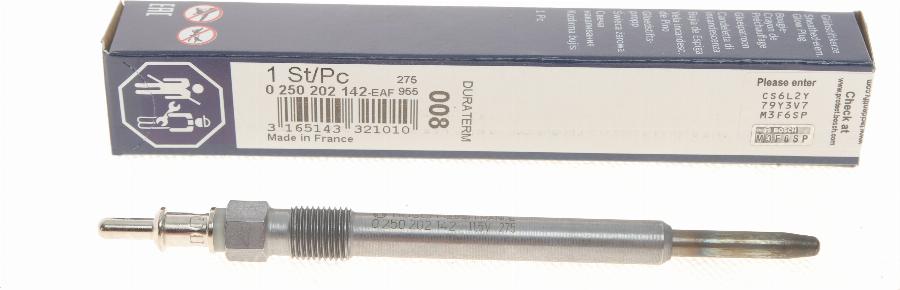 BOSCH 0 250 202 142 - Glow Plug www.parts5.com