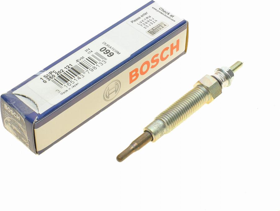 BOSCH 0 250 202 121 - Glow Plug www.parts5.com