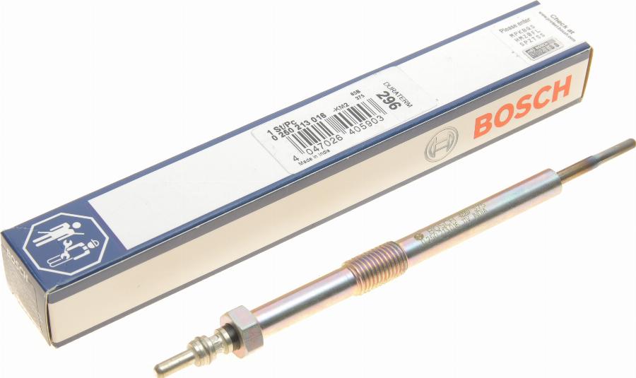 BOSCH 0 250 213 016 - Glow Plug parts5.com