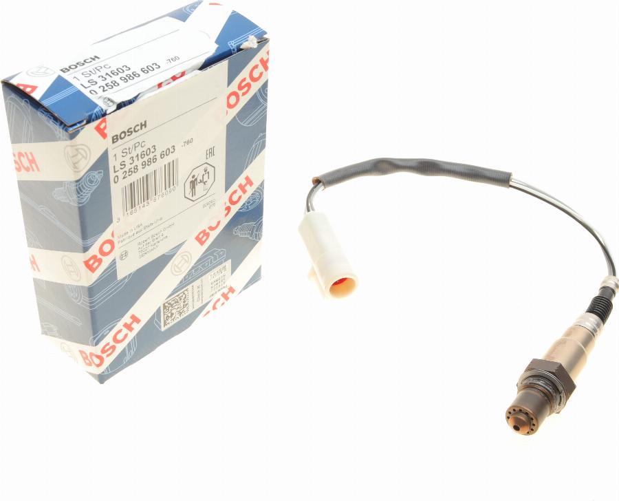 BOSCH 0 258 986 603 - Lambda Sensor www.parts5.com